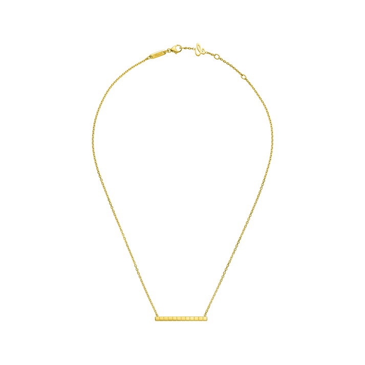 ICE CUBE NECKLACE, ETHICAL YELLOW GOLD 817702-0001