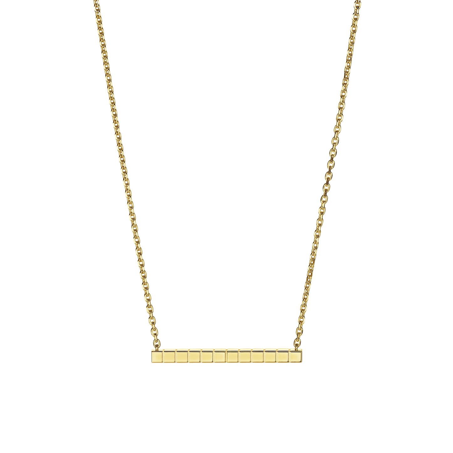 ICE CUBE NECKLACE, ETHICAL YELLOW GOLD 817702-0001