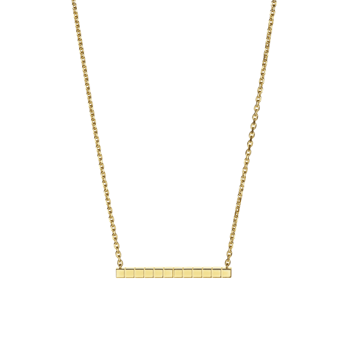 ICE CUBE NECKLACE, ETHICAL YELLOW GOLD 817702-0001