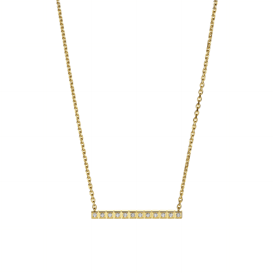 ICE CUBE NECKLACE, ETHICAL YELLOW GOLD, FULL-SET DIAMONDS 817702-0003