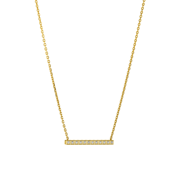 ICE CUBE NECKLACE, ETHICAL YELLOW GOLD, FULL-SET DIAMONDS 817702-0003