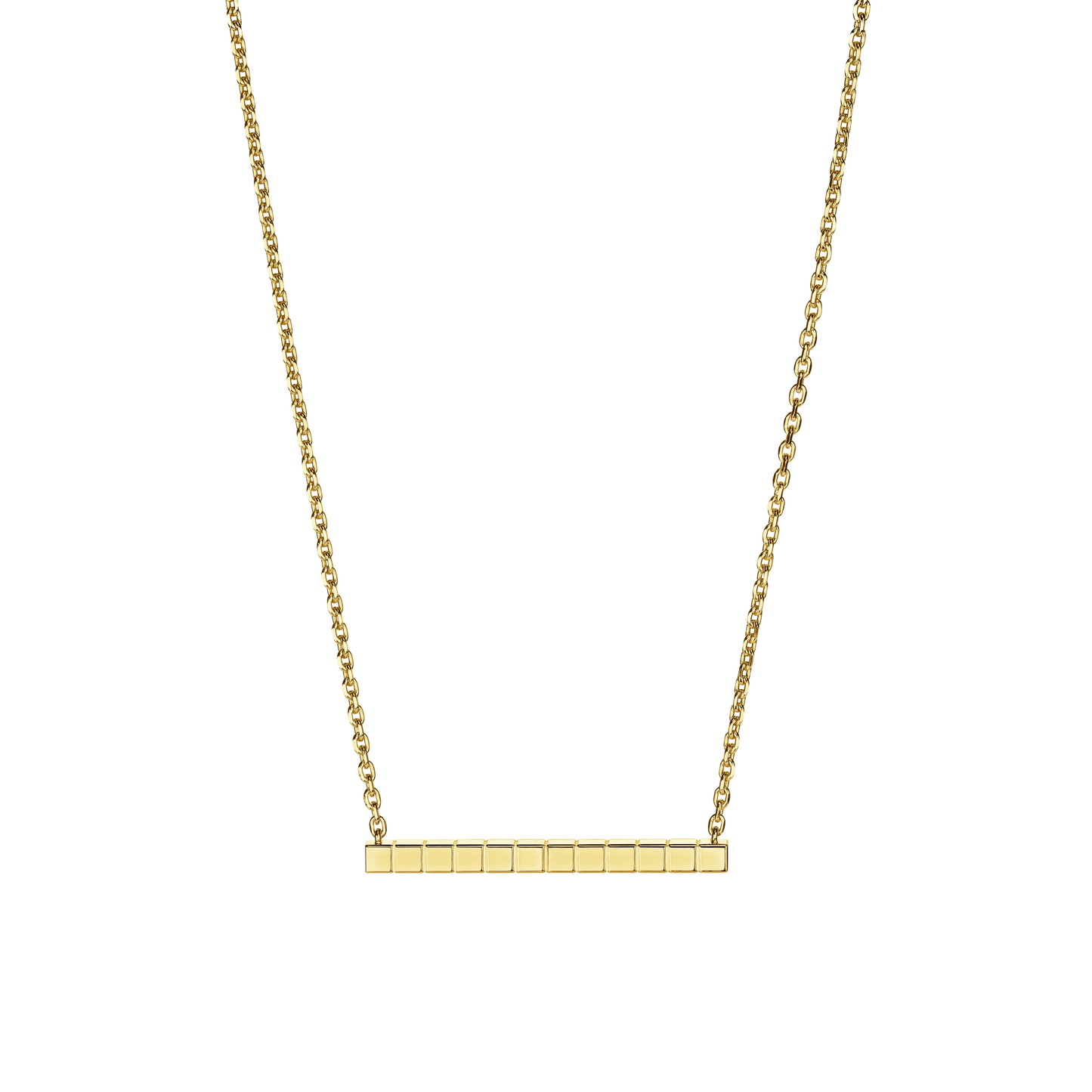 ICE CUBE NECKLACE, ETHICAL YELLOW GOLD, FULL-SET DIAMONDS 817702-0003