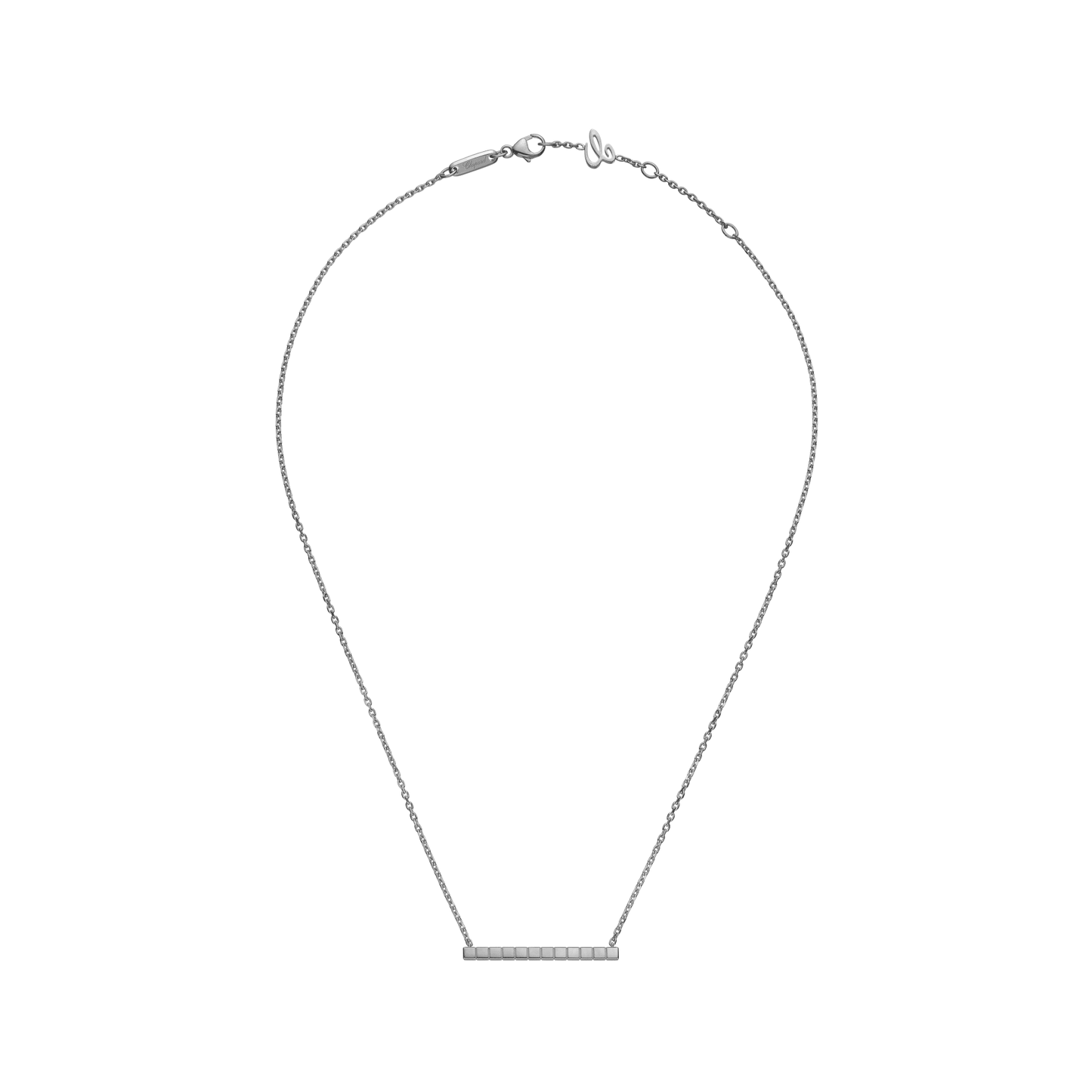 ICE CUBE NECKLACE, ETHICAL WHITE GOLD 817702-1001