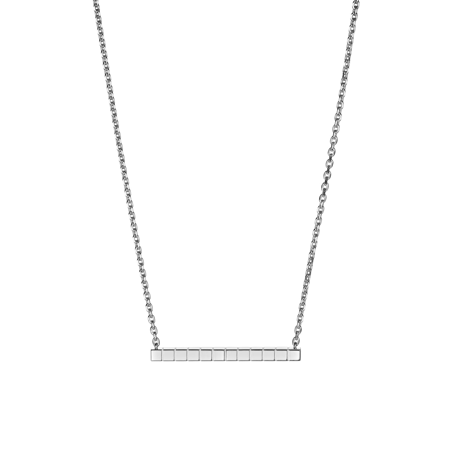 ICE CUBE NECKLACE, ETHICAL WHITE GOLD 817702-1001