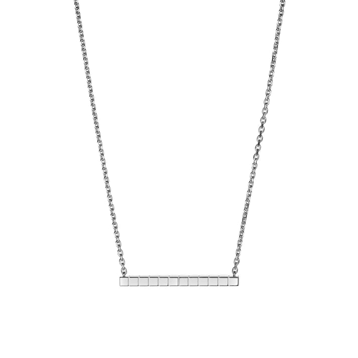 ICE CUBE NECKLACE, ETHICAL WHITE GOLD, HALF-SET DIAMONDS 817702-1002