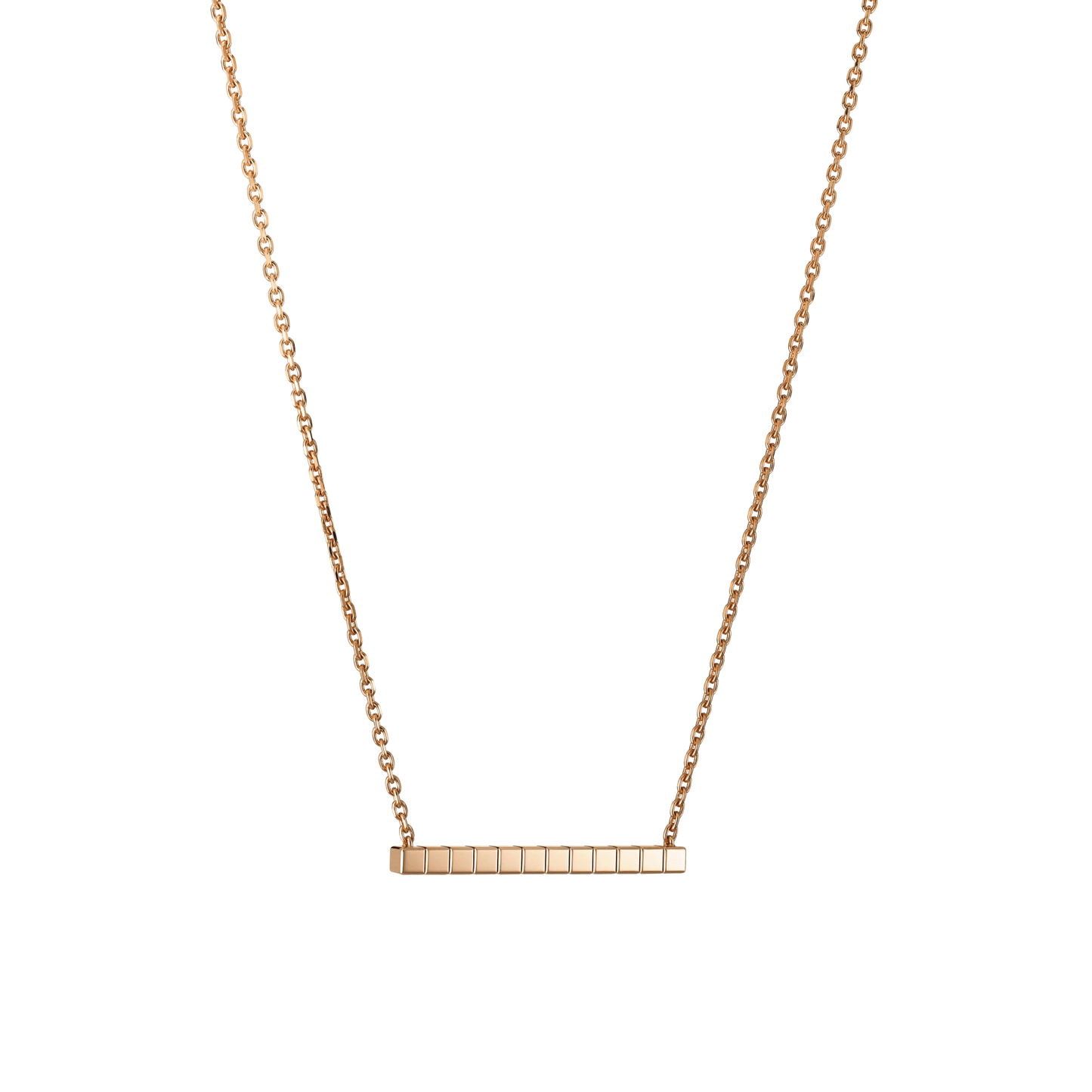 ICE CUBE NECKLACE, ETHICAL ROSE GOLD 817702-5001