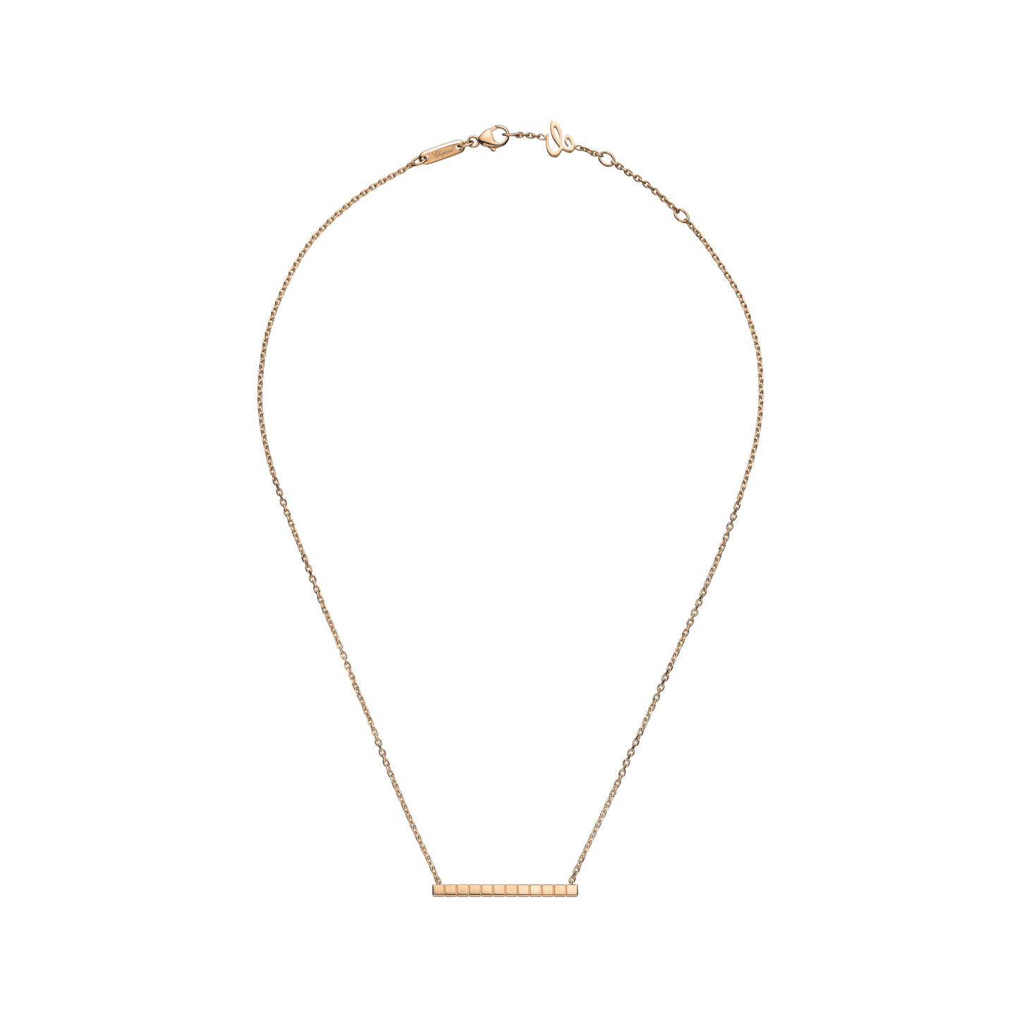 ICE CUBE NECKLACE, ETHICAL ROSE GOLD 817702-5001