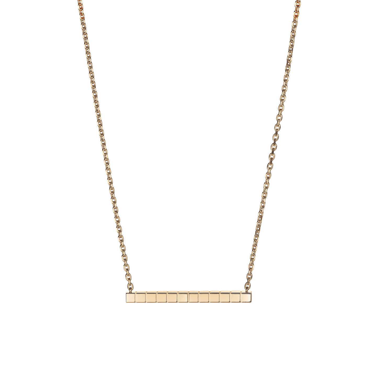 ICE CUBE NECKLACE, ETHICAL ROSE GOLD 817702-5001