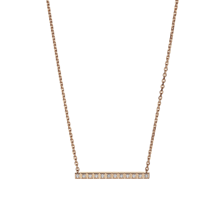 ICE CUBE NECKLACE, ETHICAL ROSE GOLD, FULL-SET DIAMONDS 817702-5003