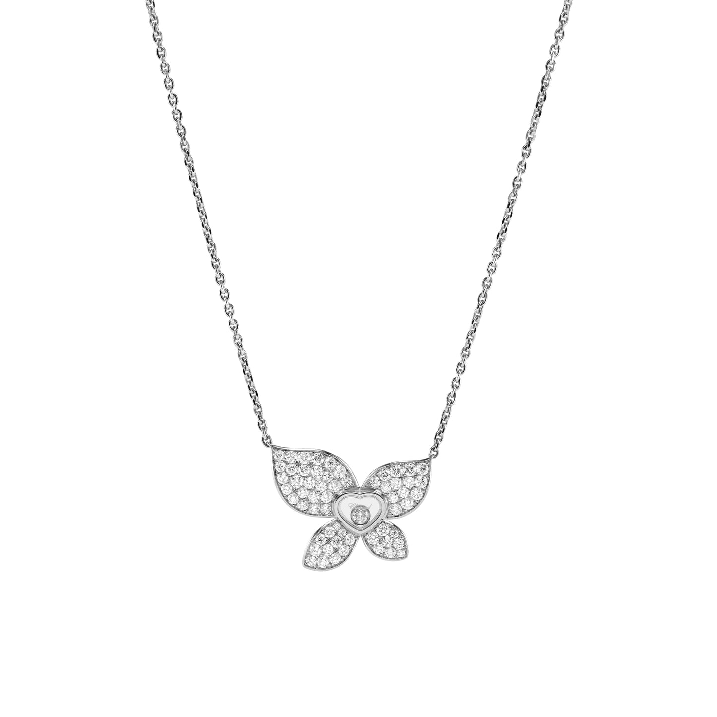 HAPPY BUTTERFLY X MARIAH CAREY NECKLACE, ETHICAL WHITE GOLD, DIAMONDS 818536-1001