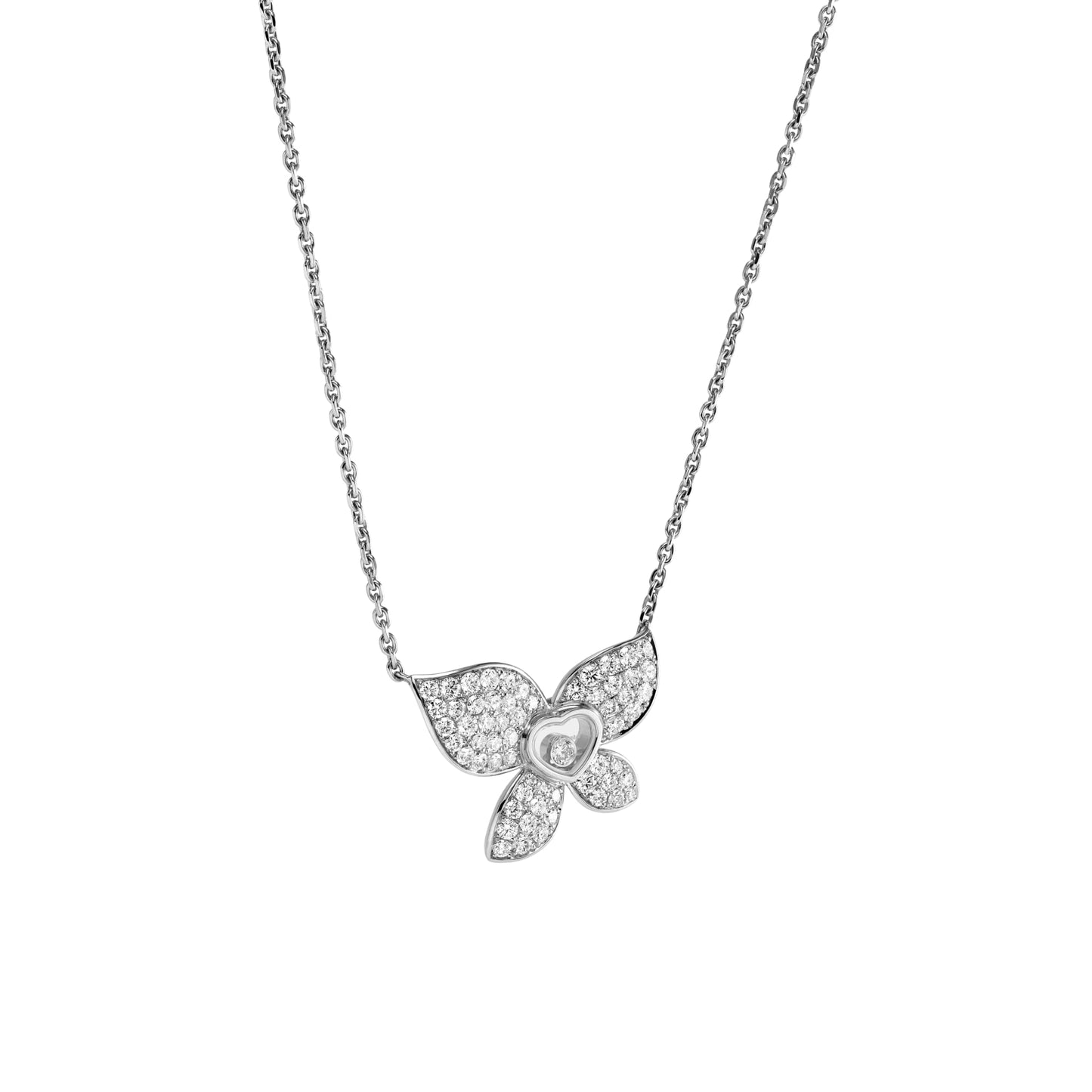 HAPPY BUTTERFLY X MARIAH CAREY NECKLACE, ETHICAL WHITE GOLD, DIAMONDS 818536-1001
