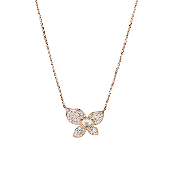 HAPPY BUTTERFLY X MARIAH CAREY NECKLACE, ETHICAL ROSE GOLD, DIAMONDS 818536-5001
