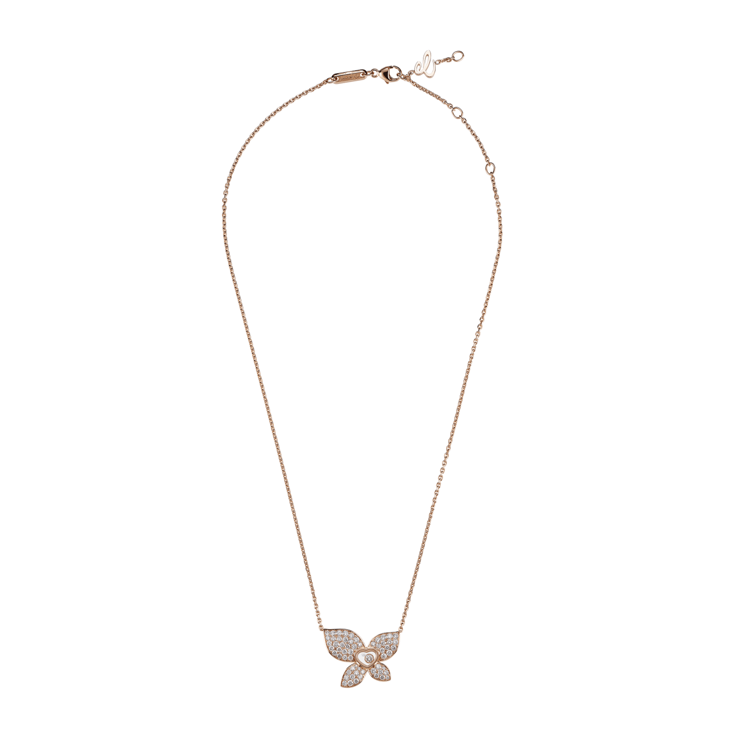 HAPPY BUTTERFLY X MARIAH CAREY NECKLACE, ETHICAL ROSE GOLD, DIAMONDS 818536-5001