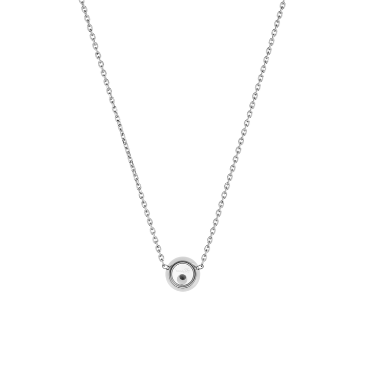 HAPPY DIAMONDS ICONS NECKLACE, ETHICAL WHITE GOLD, DIAMOND 81A017-1001