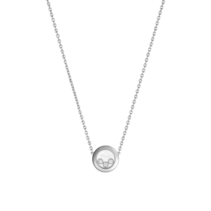 HAPPY DIAMONDS ICONS NECKLACE, ETHICAL WHITE GOLD, DIAMONDS 81A018-1001