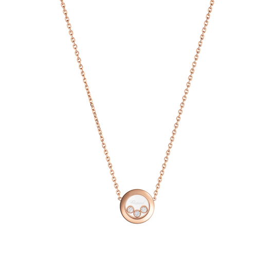 HAPPY DIAMONDS ICONS NECKLACE, ETHICAL ROSE GOLD, DIAMONDS 81A018-5001