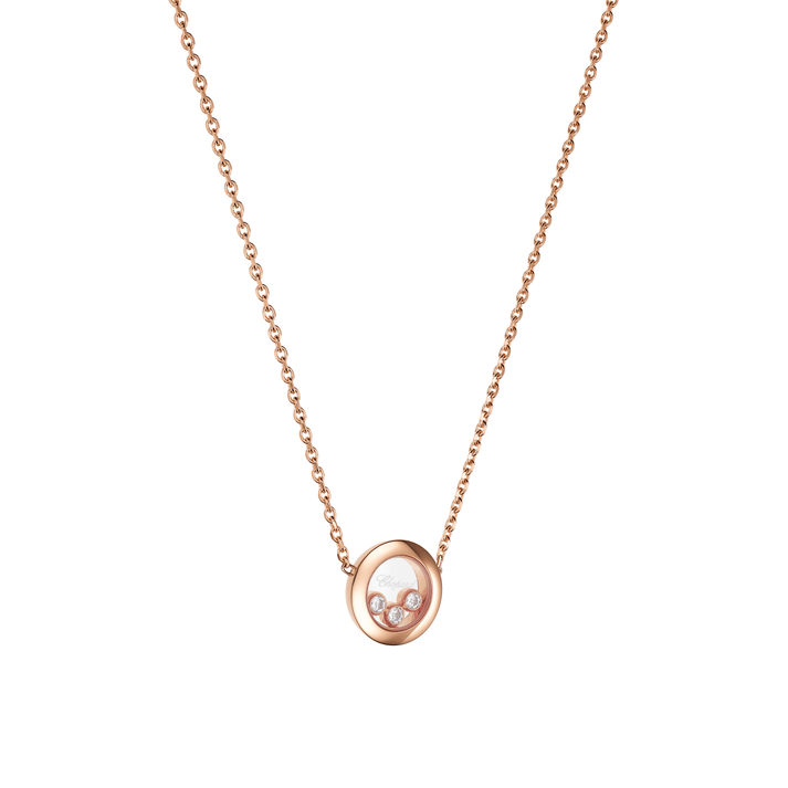 HAPPY DIAMONDS ICONS NECKLACE, ETHICAL ROSE GOLD, DIAMONDS 81A018-5001