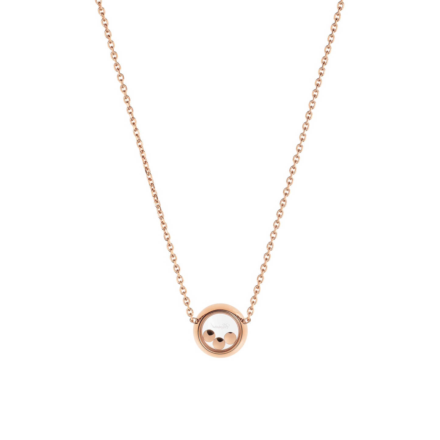 HAPPY DIAMONDS ICONS NECKLACE, ETHICAL ROSE GOLD, DIAMONDS 81A018-5001