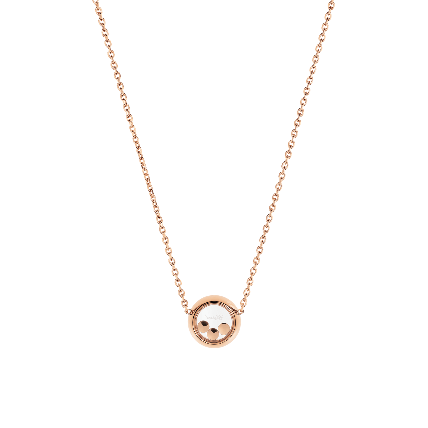 HAPPY DIAMONDS ICONS NECKLACE, ETHICAL ROSE GOLD, DIAMONDS 81A018-5001
