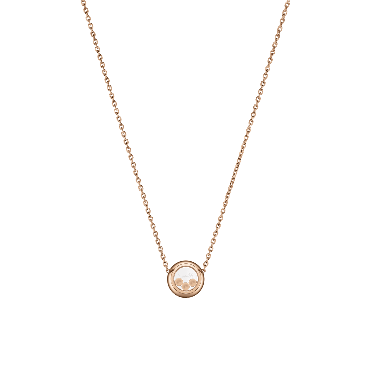 HAPPY DIAMONDS ICONS NECKLACE, ETHICAL ROSE GOLD, DIAMONDS 81A018-5201