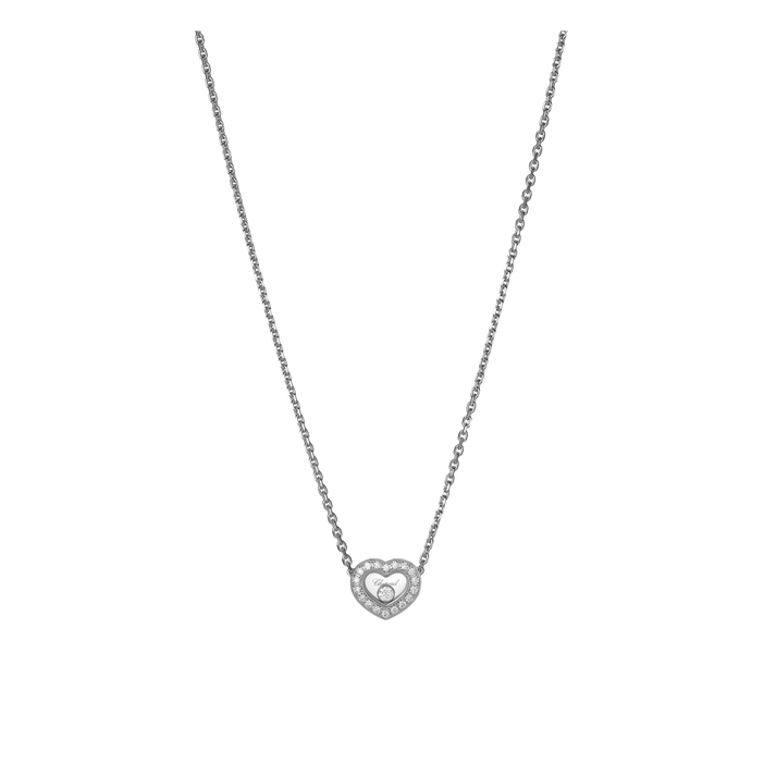 HAPPY DIAMONDS ICONS NECKLACE, ETHICAL WHITE GOLD, DIAMONDS 81A054-1201