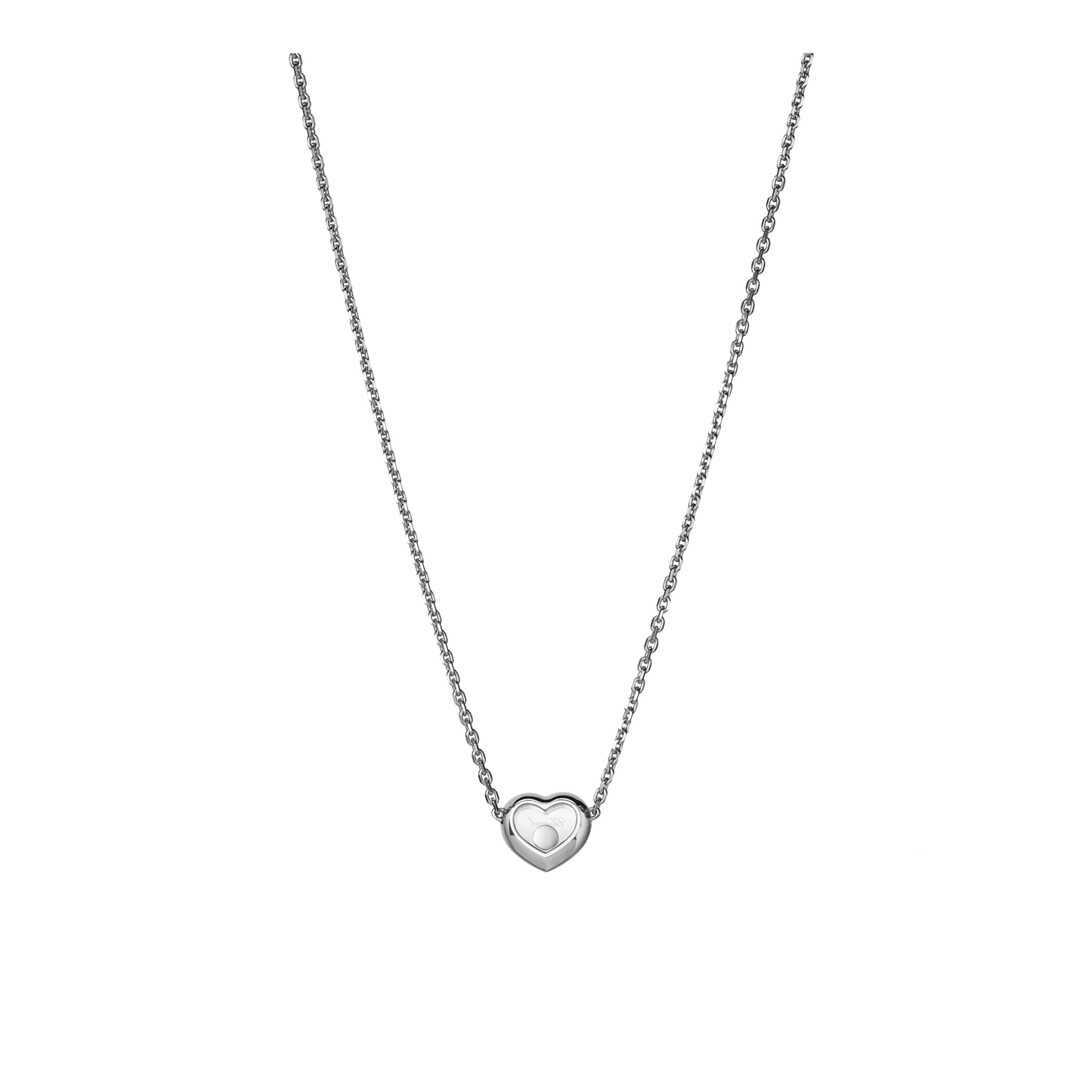 HAPPY DIAMONDS ICONS NECKLACE, ETHICAL WHITE GOLD, DIAMONDS 81A054-1201