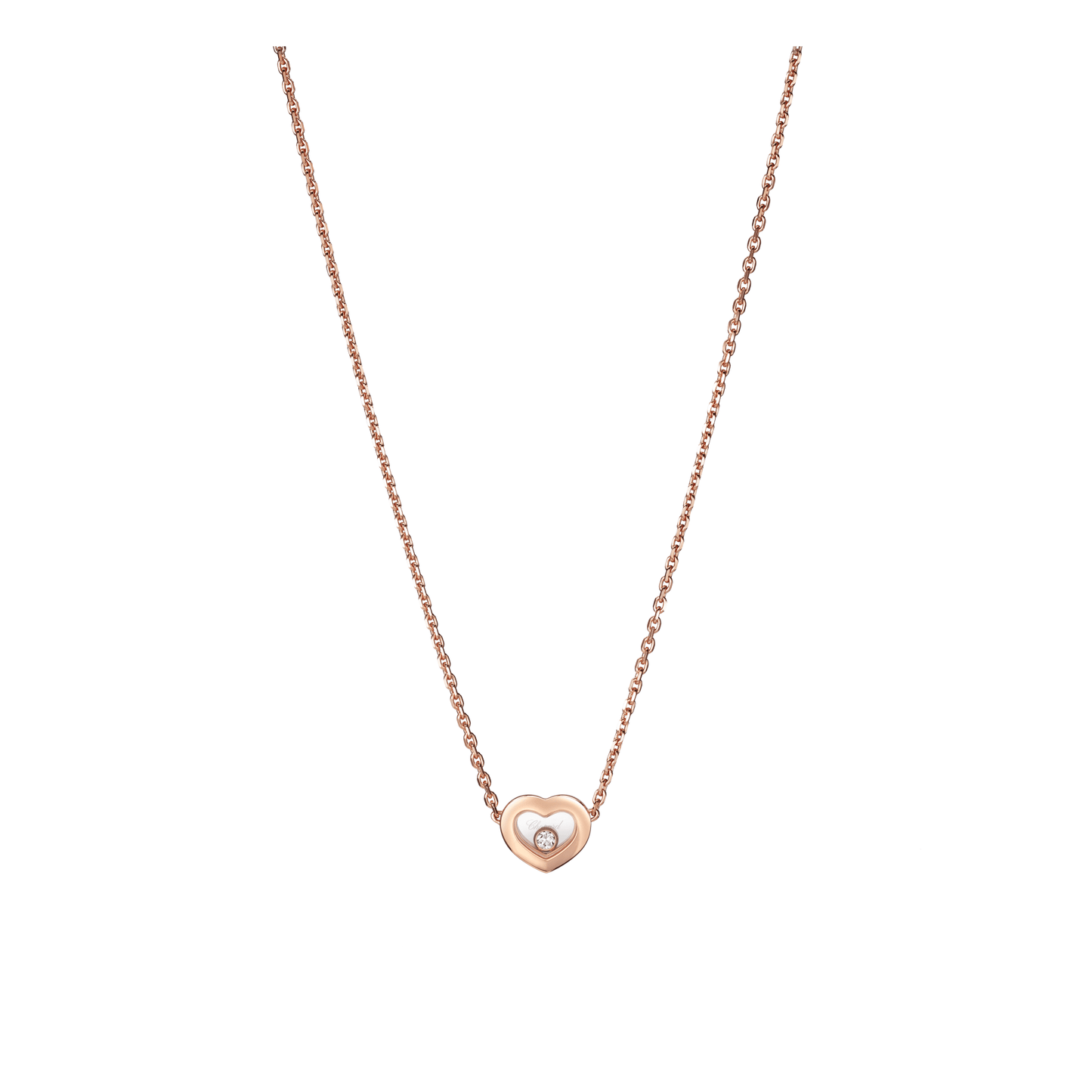 HAPPY DIAMONDS ICONS NECKLACE, ETHICAL ROSE GOLD, DIAMOND 81A054-5001