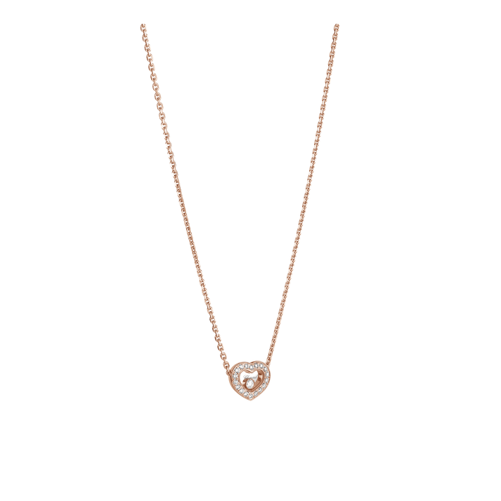 HAPPY DIAMONDS ICONS NECKLACE, ETHICAL ROSE GOLD, DIAMONDS 81A054-5201