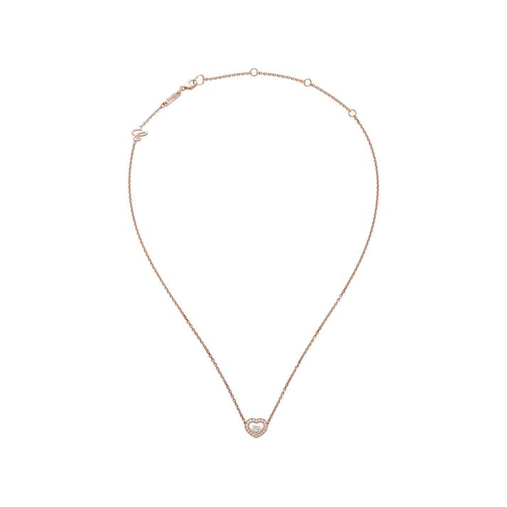 HAPPY DIAMONDS ICONS NECKLACE, ETHICAL ROSE GOLD, DIAMONDS 81A054-5201