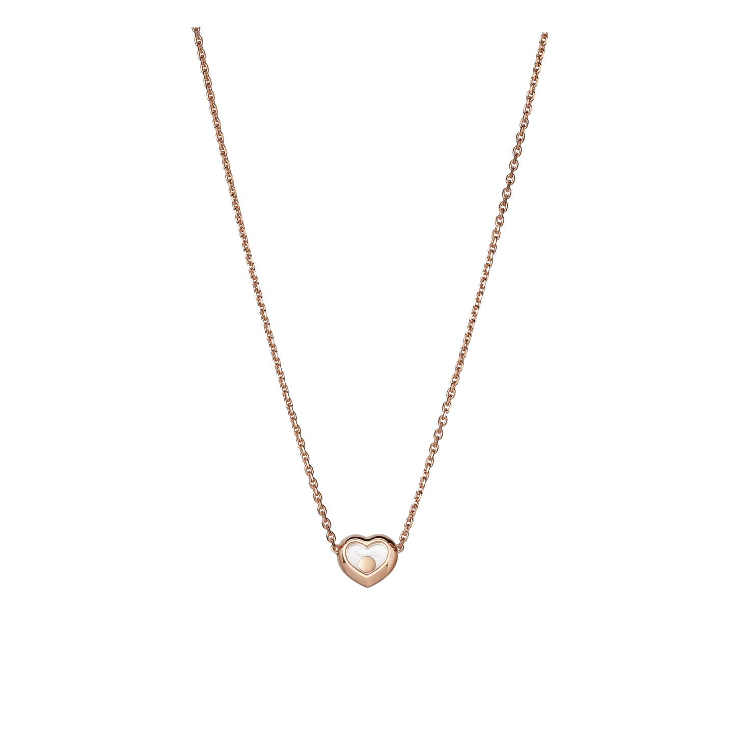 HAPPY DIAMONDS ICONS NECKLACE, ETHICAL ROSE GOLD, DIAMONDS 81A054-5201