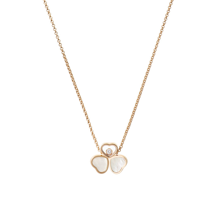 HAPPY HEARTS WINGS NECKLACE, ETHICAL ROSE GOLD, DIAMOND 81A083-5311