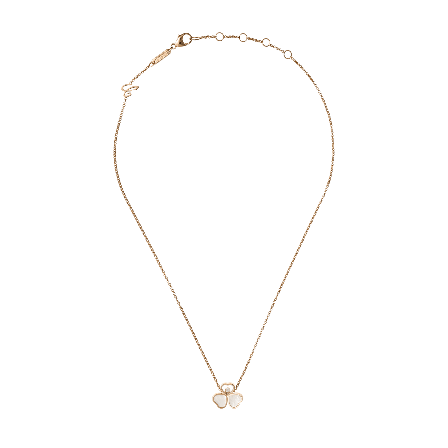 HAPPY HEARTS WINGS NECKLACE, ETHICAL ROSE GOLD, DIAMOND 81A083-5311