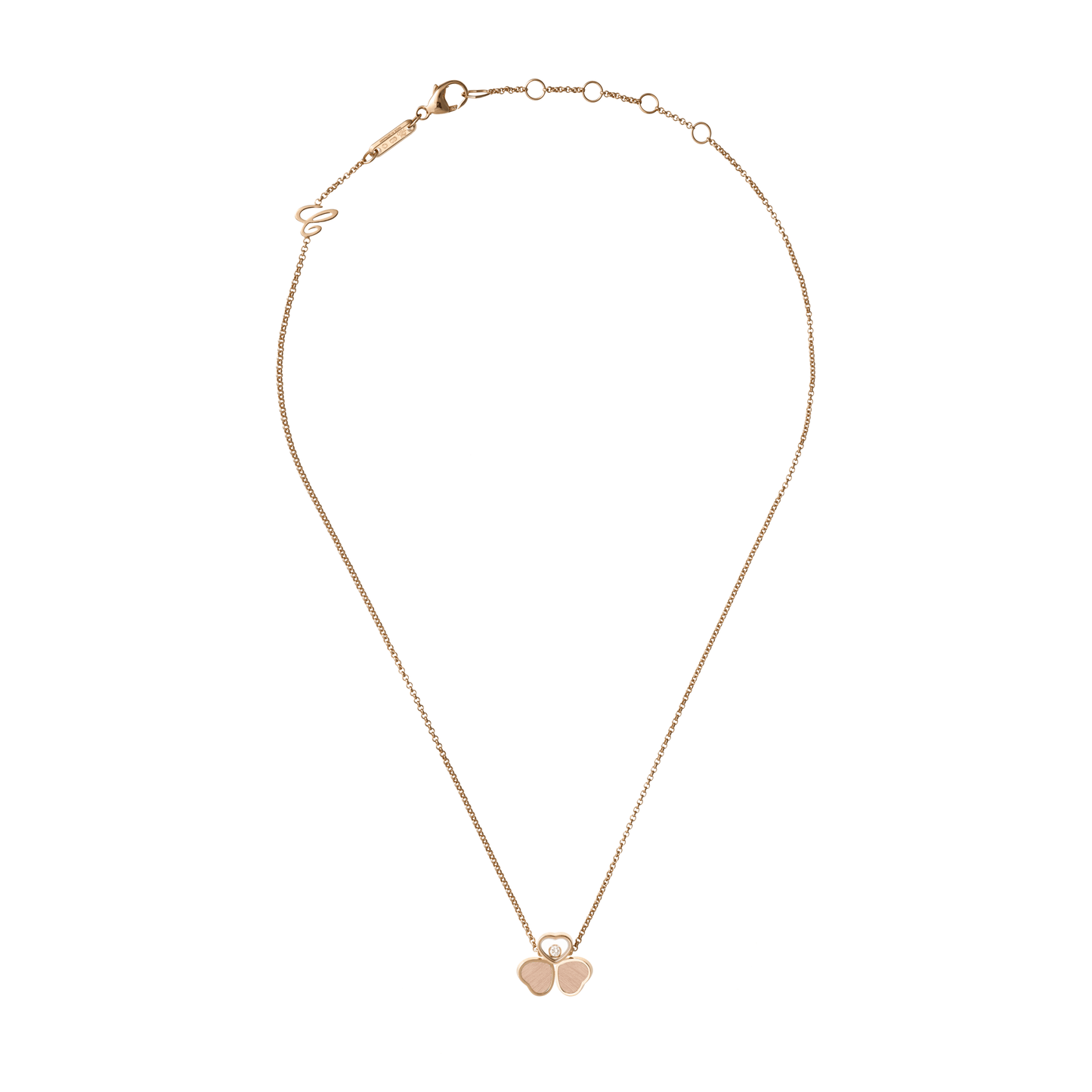 HAPPY HEARTS WINGS NECKLACE, ETHICAL ROSE GOLD, DIAMOND 81A083-5711