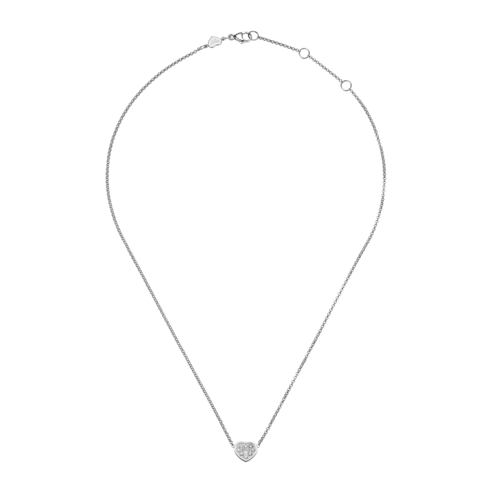 MY HAPPY HEARTS NECKLACE, ETHICAL WHITE GOLD, DIAMONDS 81A086-1901