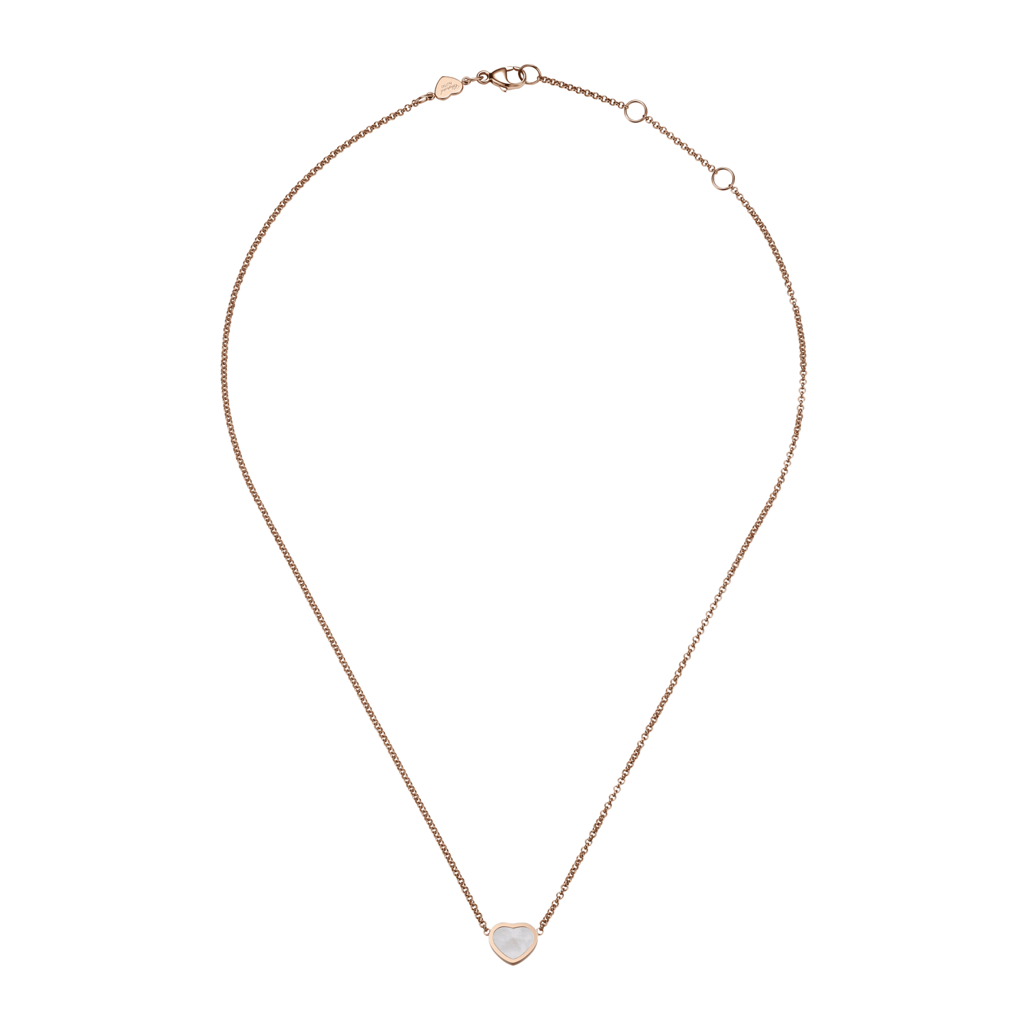 MY HAPPY HEARTS NECKLACE, ETHICAL ROSE GOLD, MOTHER-OF-PEARL 81A086-5301