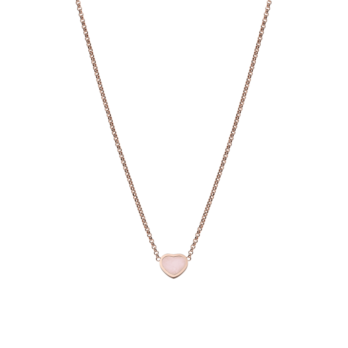 MY HAPPY HEARTS NECKLACE, ETHICAL ROSE GOLD, PINK OPAL 81A086-5620