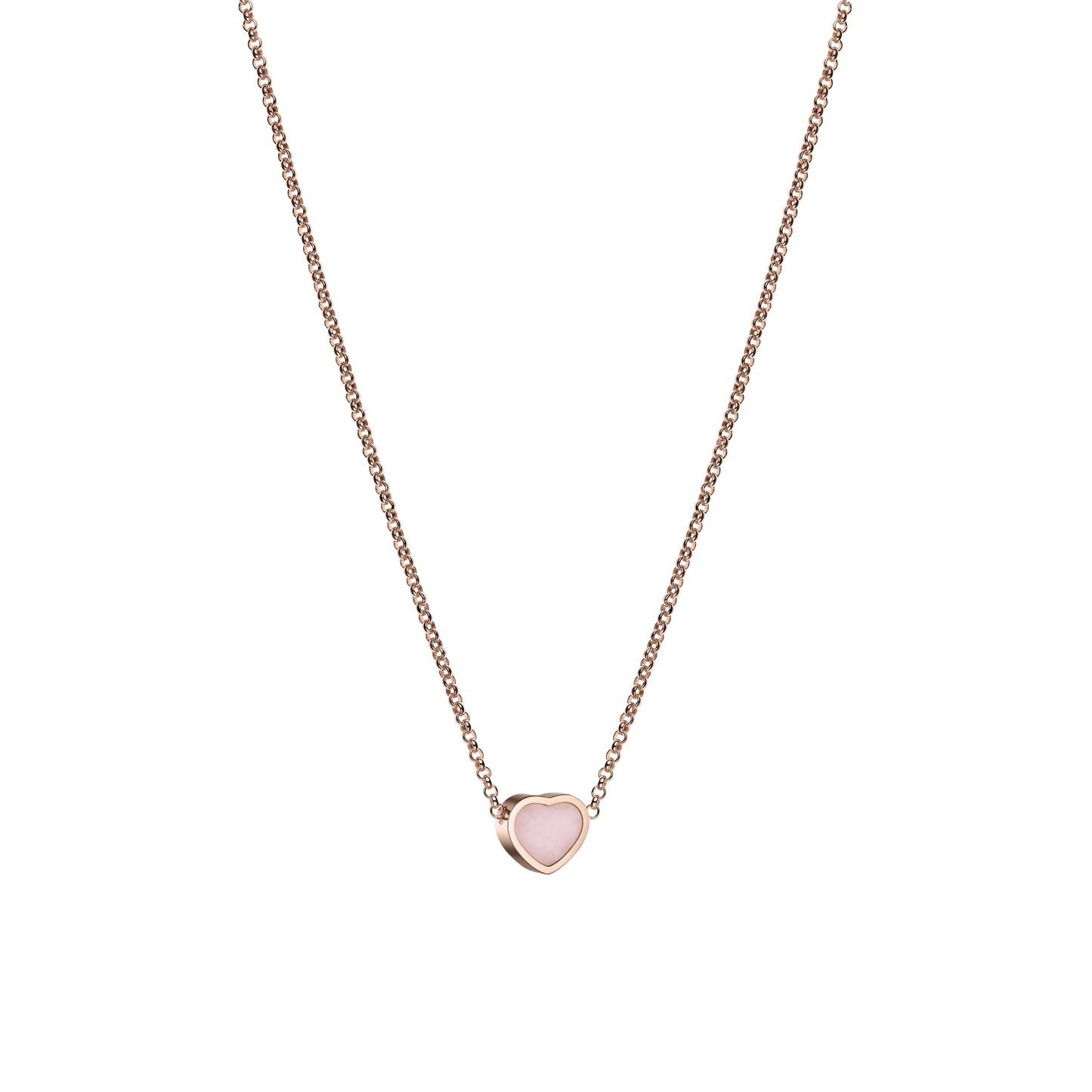 MY HAPPY HEARTS NECKLACE, ETHICAL ROSE GOLD, PINK OPAL 81A086-5620
