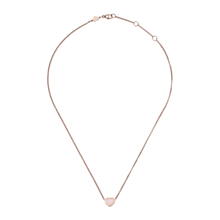 MY HAPPY HEARTS NECKLACE, ETHICAL ROSE GOLD, PINK OPAL 81A086-5620