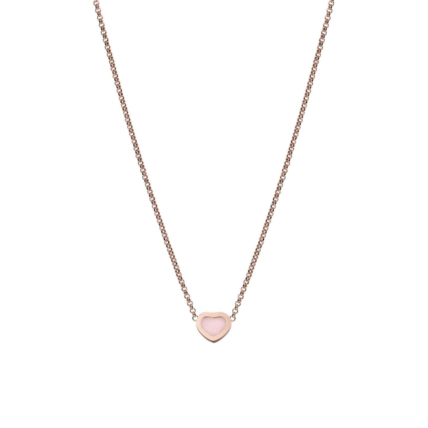 MY HAPPY HEARTS NECKLACE, ETHICAL ROSE GOLD, PINK OPAL 81A086-5620