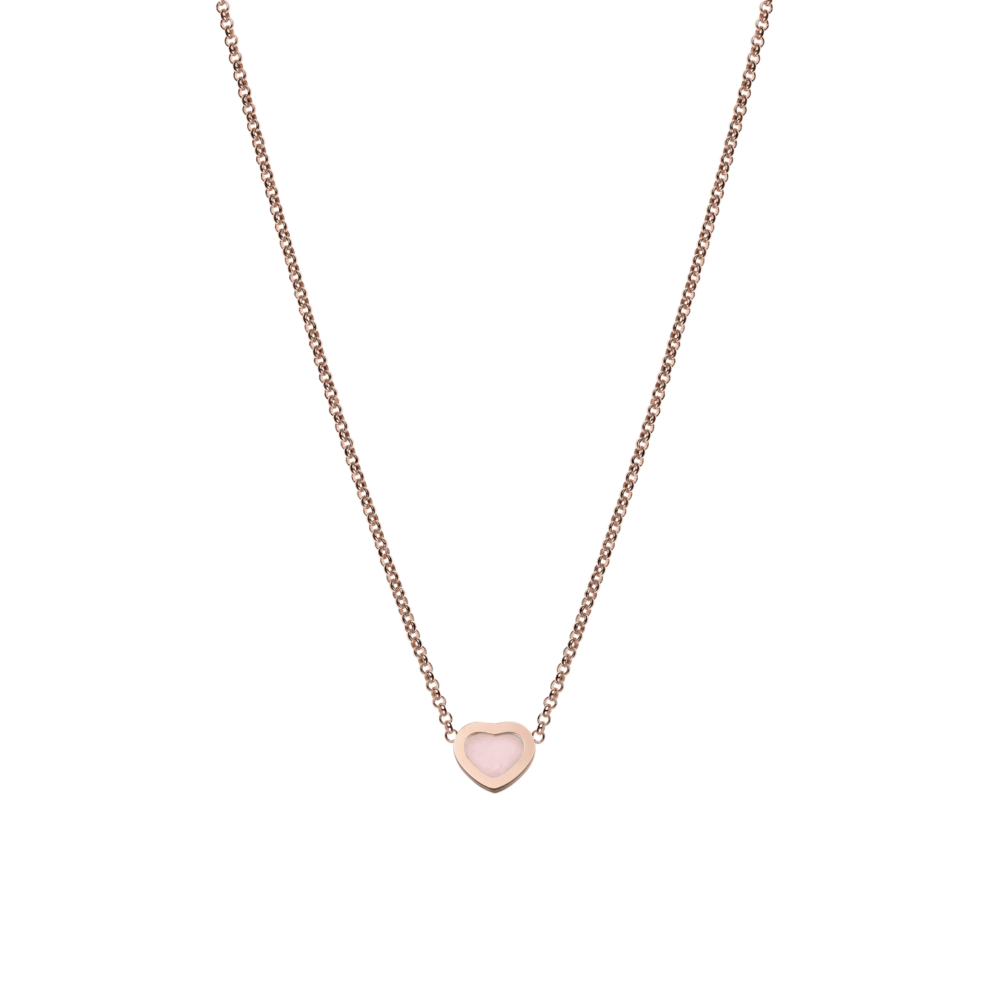 MY HAPPY HEARTS NECKLACE, ETHICAL ROSE GOLD, PINK OPAL 81A086-5620