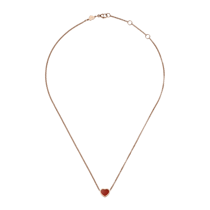 MY HAPPY HEARTS NECKLACE, ETHICAL ROSE GOLD, CARNELIAN 81A086-5801
