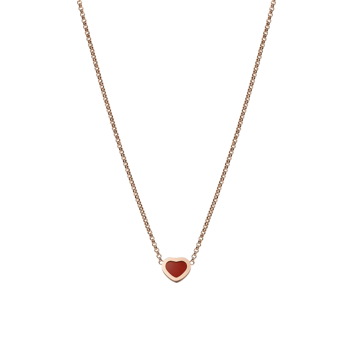 MY HAPPY HEARTS NECKLACE, ETHICAL ROSE GOLD, CARNELIAN 81A086-5801