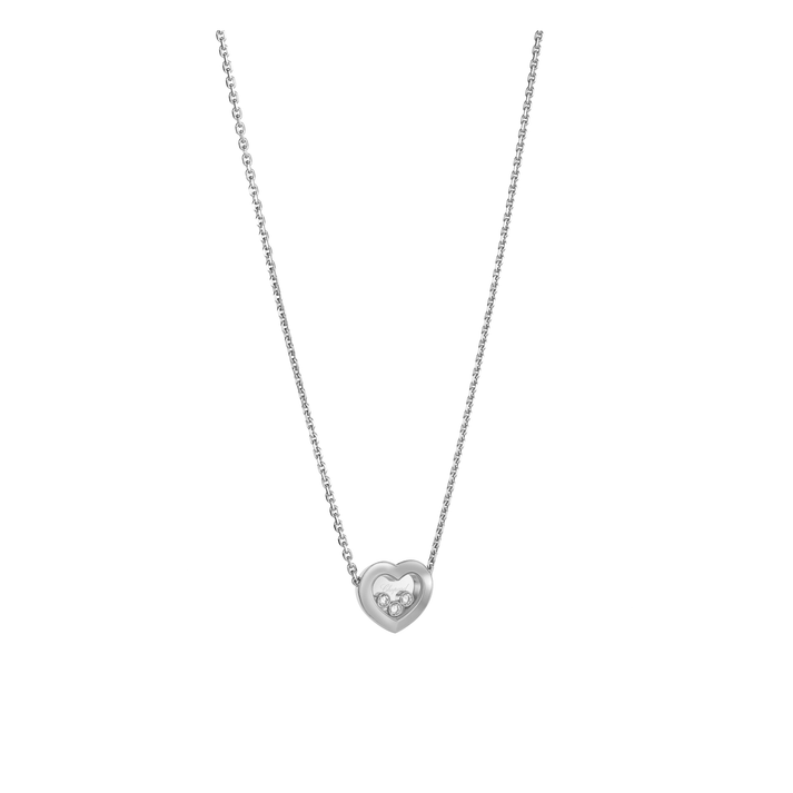 HAPPY DIAMONDS ICONS NECKLACE, ETHICAL WHITE GOLD, DIAMONDS 81A611-1001