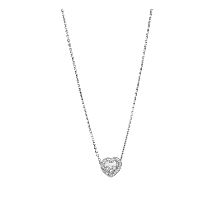 HAPPY DIAMONDS ICONS NECKLACE, ETHICAL WHITE GOLD, DIAMONDS 81A611-1201