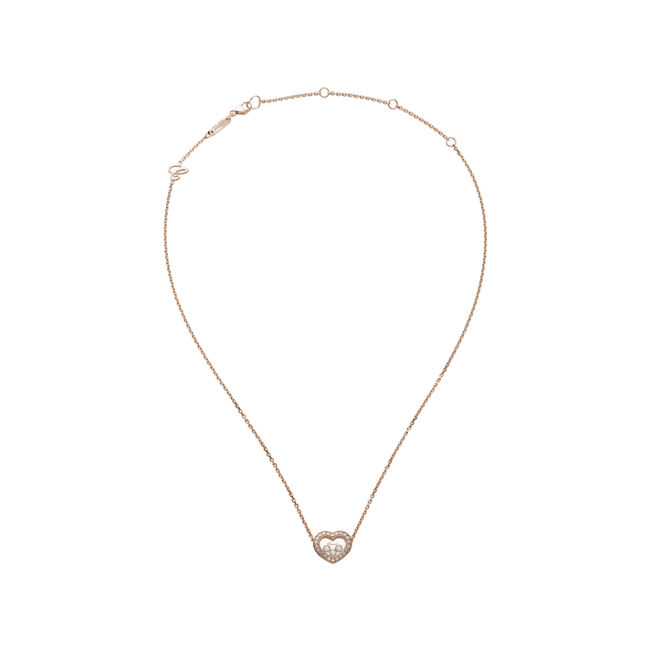 HAPPY DIAMONDS ICONS NECKLACE, ETHICAL ROSE GOLD, DIAMONDS 81A611-5201