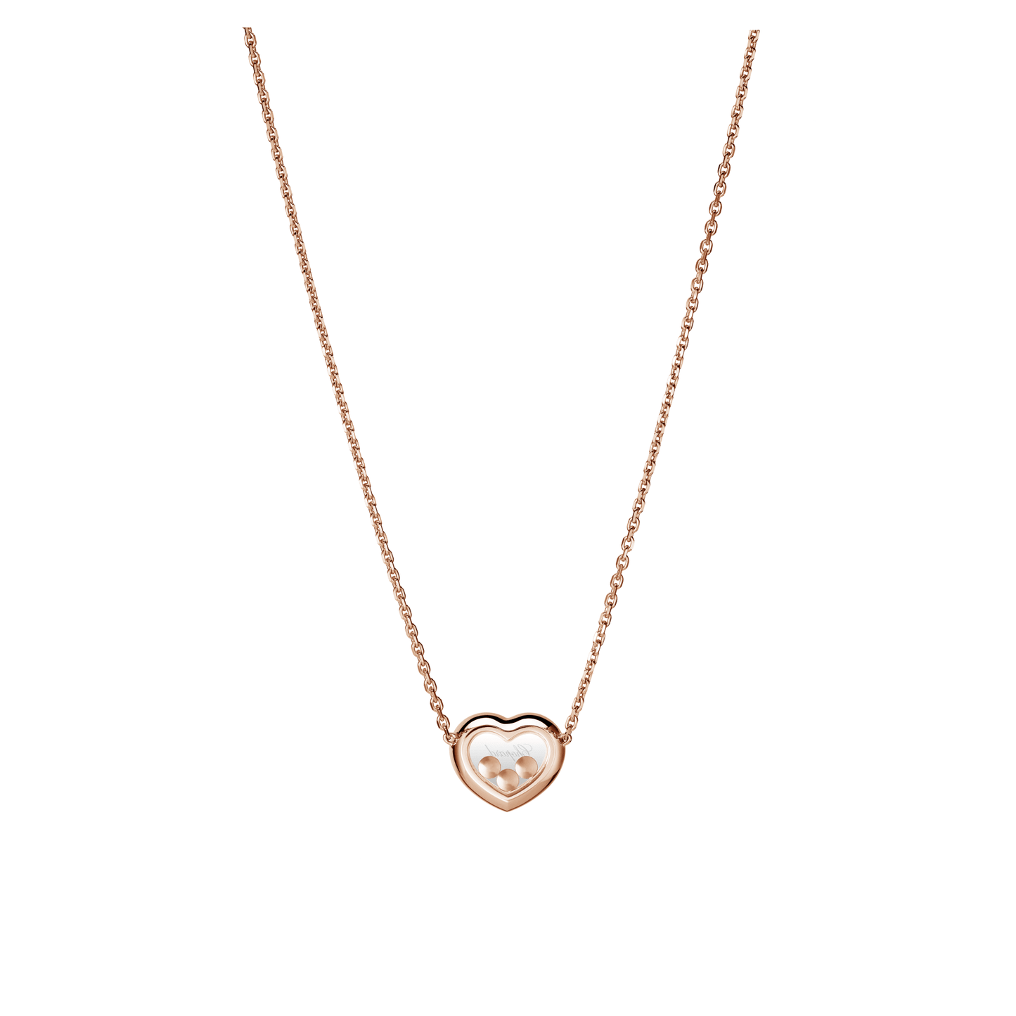 HAPPY DIAMONDS ICONS NECKLACE, ETHICAL ROSE GOLD, DIAMONDS 81A611-5201