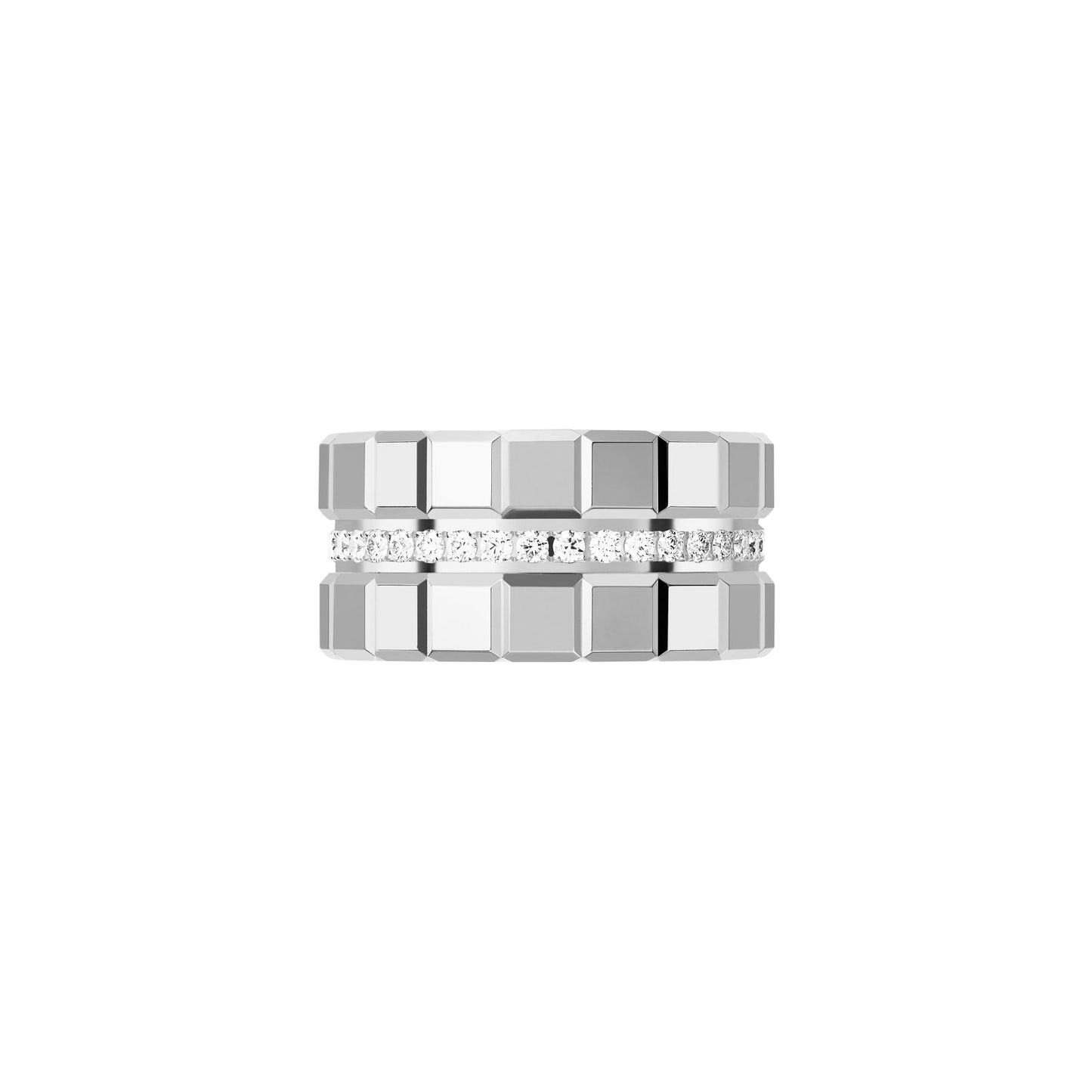 ICE CUBE RING, ETHICAL WHITE GOLD, DIAMONDS 827004-1040