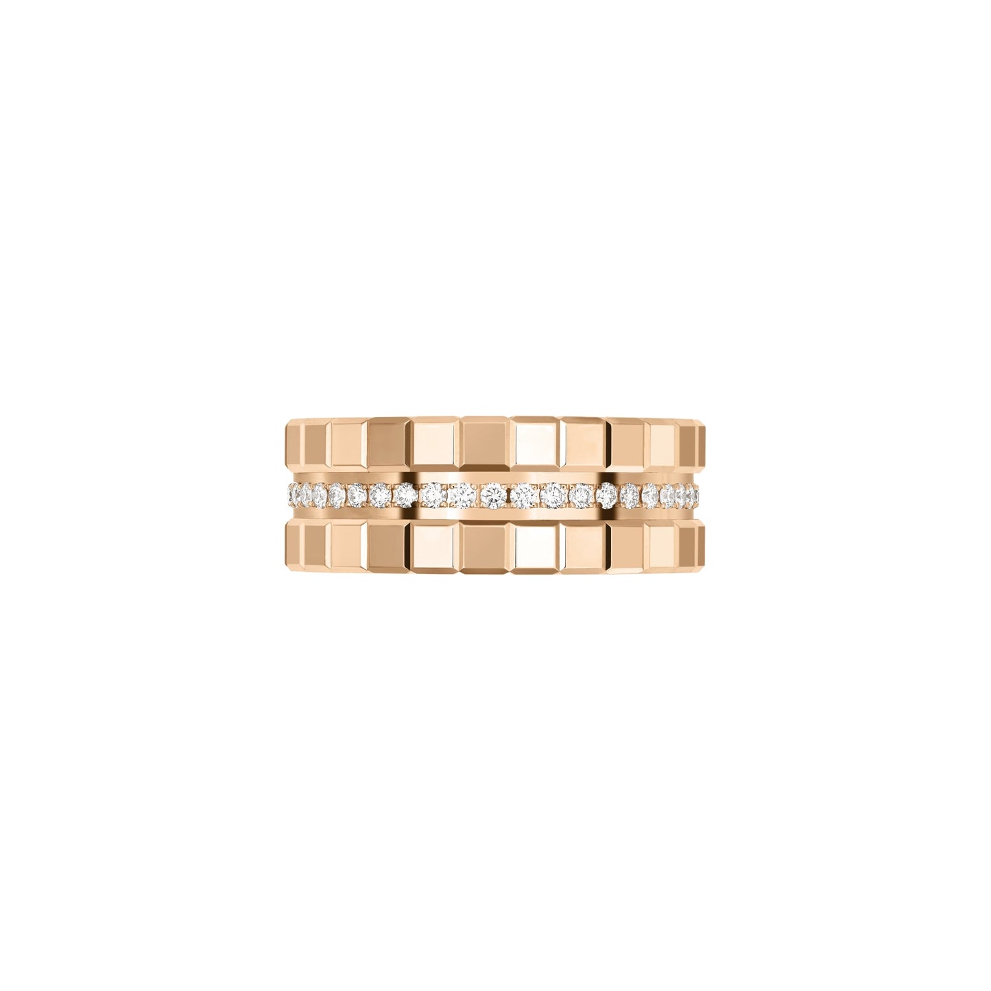 ICE CUBE RING, ETHICAL ROSE GOLD, DIAMONDS 827005-5040