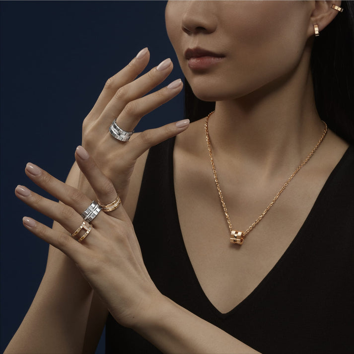 ICE CUBE RING, ETHICAL ROSE GOLD, DIAMONDS 827005-5040