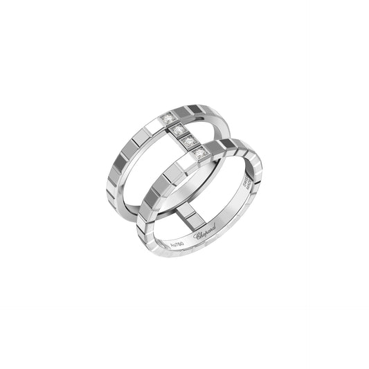 ICE CUBE RING, ETHICAL WHITE GOLD, DIAMONDS 827006-1010